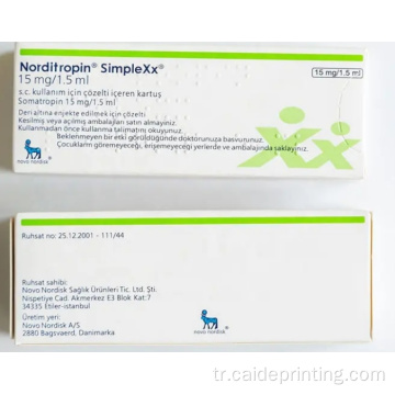 Braille baskısı ile özel kağıt paketleme kutusu